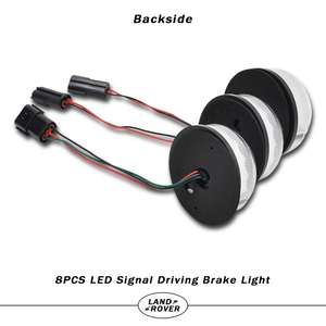 ชุดหลอดไฟ LED อัปเกรดชัดเจน73มม. ไฟ LED สไตล์เข้ากันได้กับ LAND ROVER DEFENDER PART <span class=keywords><strong>DA1191</strong></span> - Product Image 6