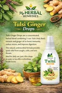 Gotas de Tulsi y Jengibre, Líquido Herbal Concentrado para el Bienestar, Equilibrio Diario, Apoyo Energético y Refresco Natural - Product Image 3