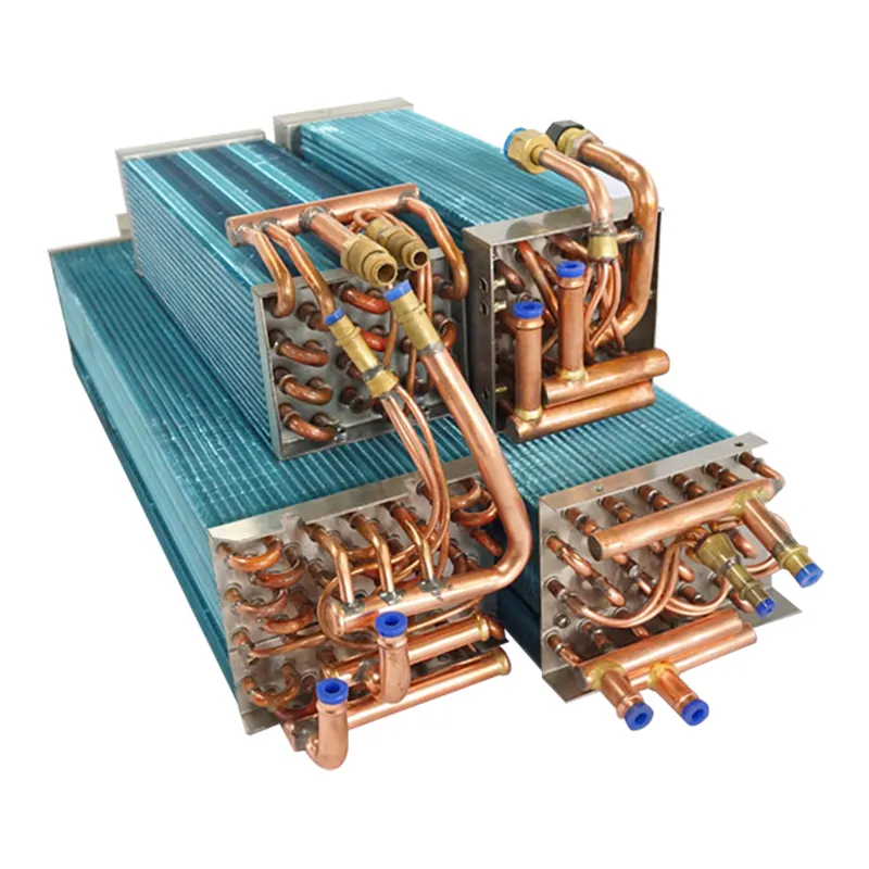 열 펌프 공장 알루미늄 지느러미 열교환기 공기 지느러미 튜브 열교환기