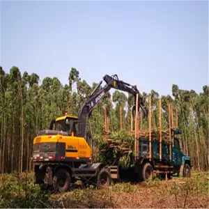 Remolque de excavadora forestal hidráulica Avt para remolque de madera a la venta