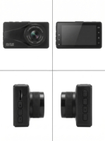 4K Çift Kameralı Ön ve Arka 1080P Dahili WiFi GPS AI ADAS Araç Kamerası 3" IPS 24 Saat Park Monitörü DVR Video Kaydedici