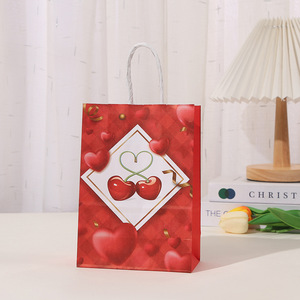 Emballage de cadeau de vacances avec logo personnalisé sac en papier kraft Cadeau d'amour pour vêtements créatifs shopping en gros au Vietnam - Product Image 2