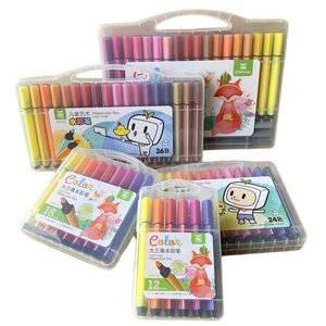 Stylos à aquarelle Xi Peptide, 48 couleurs, durables et lavables, pour enfants, fournitures d'art pour le dessin - Product Image 4