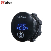 Neues Design Wasserdichte Kapazität Prozent Monitor DC 5-48V Digital Voltmeter mit Touch-Schalter