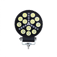 Projecteur LED rond à réflecteur hexagonal, ailettes de refroidissement, haute transmission, sans scintillement, pour conduite