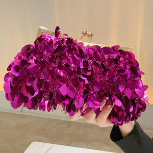New Style Wholesale Big <b>Sequin</b> Clutch <b>Bag</b> Handmade Beaded Evening <b>Bag</b> for Lady Party Prom Wedding - Product Image 3