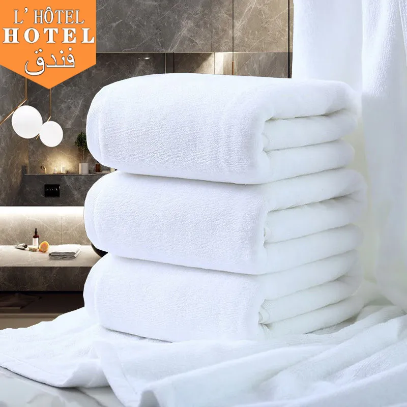 Hoge Absorberende Witte Hand Badhanddoek Badkamer Handdoeken Set Custom Logo Grote Hotel Handdoeken 700gsm