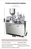 Machine de remplissage et de scellage semi-automatique pour tubes de confiture de fraises et sauce harissa pour tubes en aluminium pliables