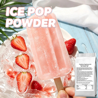 Poudre de sucettes glacées à la fraise de haute qualité, support OEM, poudre colorée pour sucettes glacées pour machine à popsicles commerciale