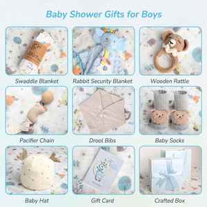 Cesta Exclusiva para Recién Nacidos con Sonajero, Manta de Seguridad para Bebés, Unisex, para Niñas y Niños, Regalos para Baby Shower, Venta al por Mayor - Product Image 2