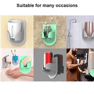 OEM ODM nuova vasca da bagno multifunzionale a parete bagno doccia in Silicone bicchiere da vino lattine da birra bottiglia portabicchieri - Product Image 6