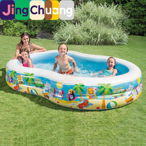 Piscine <span class=keywords><strong>gonflable</strong></span> en forme de 8 JingChuang56490, piscine familiale, piscine pour enfants à domicile - Product Image 1