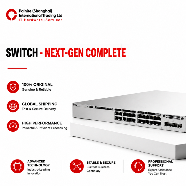Professional Catalyst 9300 Series Managed Ethernet Switch 24 10/100/1000BASE-T Gigabit Ethernet RJ-45 Da