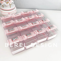 Boîte de présentation de mariage en acrylique personnalisée en gros d'usine, boîte carrée transparente en acrylique pour bonbons, café et cadeaux chocolatés