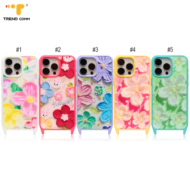 Luxury High Definition Floral Flowers Print PC Soft Shockproof Phone Case for 15 14 13 12 Pro Max Plus