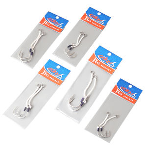 <span class=keywords><strong>Plamer</strong></span> #1/0ตะขอตกปลาคู่ทำจากเหล็กกล้าคาร์บอน5/0 4/0 3/0 2/0เบ็ดตกปลาคู่เบ็ดตกปลาทะเล - Product Image 6