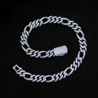 Chaîne cubaine Miami classique de luxe en argent et or, sertie de diamants synthétiques certifiés haute clarté, collier unisexe hip-hop