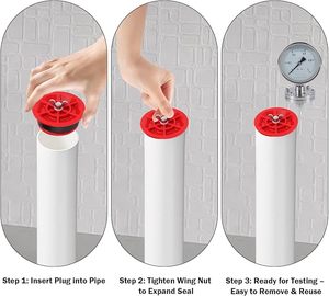 Juego de Tapones de Prueba para Fontanería, Abrazaderas para Tuberías de PVC, ABS y Hierro Fundido, NOVAFLOW, Fabricante Chino - Product Image 4
