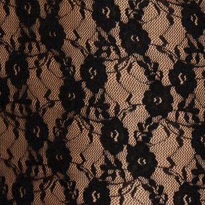 Vestido de Noche Largo Negro de Encaje Personalizado con Mangas Largas, Vestido de Fiesta de Buena Calidad, Sexy, con Malla Calada y Diseño Floral, Maxi Vestido para Mujer - Product Image 3