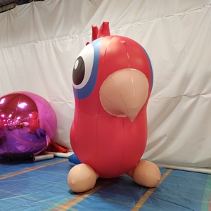Loro de dibujos animados inflable gigante de venta directa de fábrica, adecuado para decoraciones inflables de dibujos animados de fiesta temática de jungla - Product Image 5