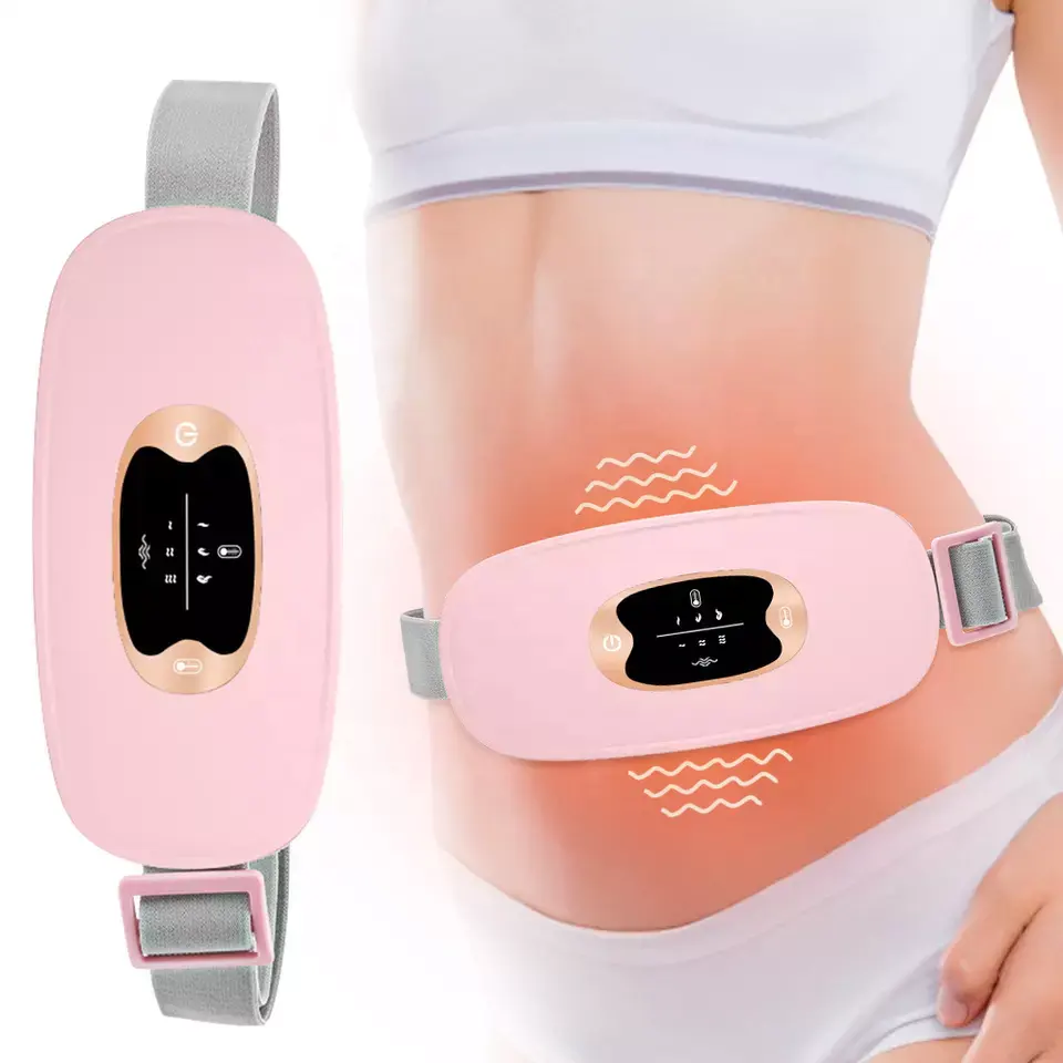 Cramps Period Pain Relief Electric Fast Heat Massage Belt Portable Cordless Menstrual Heating Pad Warm Belt