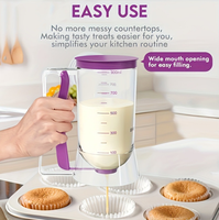 Early Riser Outil de pressage écologique réutilisable pour la pâtisserie et la pâtisserie fine, avec doseur pour cupcakes, biscuits, muffins et tasses à pâte