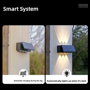 Lámpara LED Solar de Pared, Impermeable, Regulable, para Exteriores, Jardín, Paisaje, Villa, Balcón, Valla - Product Image 4