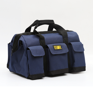 Sac à outils étanche OEM à grande capacité et à large ouverture, avec bandoulière réglable, 20 poches, rangement multifonction pour hommes - Product Image 1
