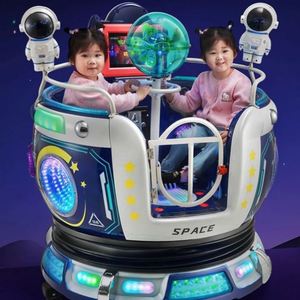 2025 Direct usine MP5 Double voiturette parent-enfant électrique à monnayeur Coffee Wheel Thème Espace Interstellaire Fabrication 2025 en plastique Garantie 1 an - Product Image 3