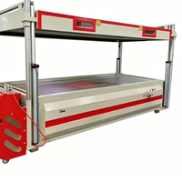 Presse de formage et de laminage sous vide à membrane PVC pour portes de meubles en MDF et bois, automatique et économique