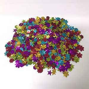 Bán buôn PVC <span class=keywords><strong>sequin</strong></span> trang trí 6-20 mét lỏng hỗn hợp màu sắc phong cách hoa sao hình dạng mài mòn kháng DIY cho túi hàng may mặc - Product Image 4