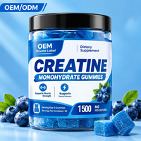Permen Creatine Monohydrate 4500MG Per Sajian, Energi Pra-Latihan, Vegan, Bebas Gula, Bentuk Kustom, Logo OEM ODM, HALAL