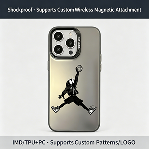 <span class=keywords><strong>Coque</strong></span> antichoc en TPU noir avec motif joueur de basketball sautant et cadre de protection d'objectif pour <span class=keywords><strong>iPhone</strong></span> 17 16 15 14 13 Pro Max - Product Image 4