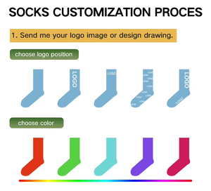 Fabricants Chaussettes de sport en coton de haute qualité unisexe avec logo personnalisé Design Fashion Men Crew Chaussettes - Product Image 4