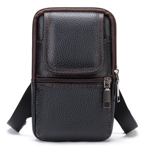 กระเป๋าคาดเอวหนังสำหรับปั่นจักรยาน กระเป๋าใส่โทรศัพท์มือถือผู้ชาย กระเป๋าคาดเข็มขัดสำหรับเล่นกีฬากลางแจ้ง กระเป๋าสะพายข้างใบเล็กสำหรับทำธุรกิจ - Product Image 3