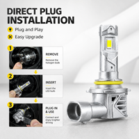 Phare LED sans ventilateur SFIDA WM20, design silencieux, refroidissement passif LED, lumière de voiture sans bruit, plug and play