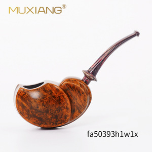 Bent Type Wooden Briarwood Pipe Light Colored Glossy Cumberland Tobacco Pipe Handmade Solid Wood Smoking Pipe Personal Gift - Product Image 3