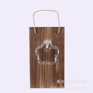Seeking Excellence Flower Shape Glass Hanging <b>Vase</b> For Hydroponic Plants Wall Mount Decor - Product Image 1