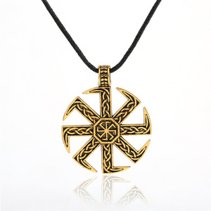 Bijoux Viking européens et américains, collier en alliage avec pendentif slavique pour hommes, style nordique - Product Image 6
