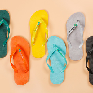 <span class=keywords><strong>Chanclas</strong></span> de PVC Antideslizantes de Color Sólido Estilo Habana Brasileño para Hombre, Casuales de Verano para Uso en Casa y Playa, de China - Product Image 1