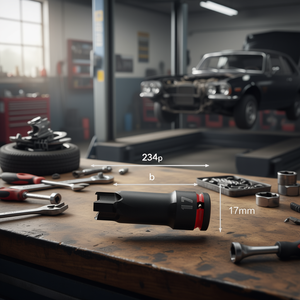 234 1/2 Inch Drive <b>Socket</b> 17mm Hex Bit Adapter Tool For Automotive Repair - Product Image 3