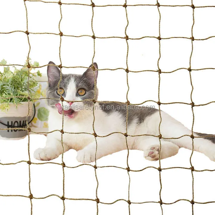 Rete di sicurezza resistente per gatti in Nylon e acciaio inossidabile rete per gatti rinforzata