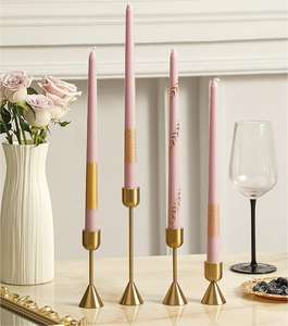 <span class=keywords><strong>Artdeco</strong></span> altre decorazioni di lusso in oro nero con candela di colore fornisce candele coniche per la cena per il matrimonio del ristorante - Product Image 4