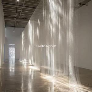 Yarn Wedding Celebration Stage Gauze Curtain Elegant Flowing <b>Ceiling</b> Decoration for Stage - Product Image 4