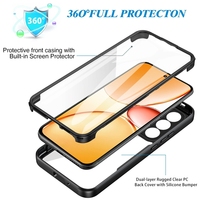 Coque de téléphone pour Realme C85 Pro, protection d'écran transparente en TPU et PC, antichoc, couverture intégrale