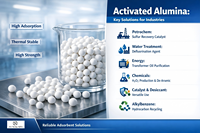 Billes de Céramique d'Alumine Activée, Dessiccant par Adsorption, Sécheur, Agent Défluoridant Spécial Compresseur d'Air, Support Catalytique AB