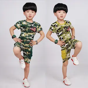 قطعتان ملابس أطفال صينية مموهة مجموعة ملابس أطفال