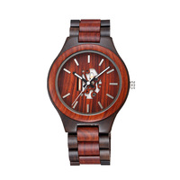 Jam Tangan Kayu Alami Wanita Pria Stopwatch Buatan Tangan Mesin Jepang Quartz Jam Tangan Kayu Kustom