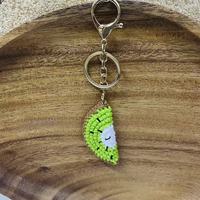 Handgemaakte gehaakte watermeloen-citroen fruitplakjes half afgewerkte onderdelen sleutelhanger haarband accessoires