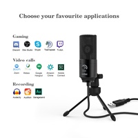 Microphone de bureau USB Fifine K669B, microphone à condensateur pour jeux, microphone de studio professionnel, microphone pour diffusion en direct sur Youtube